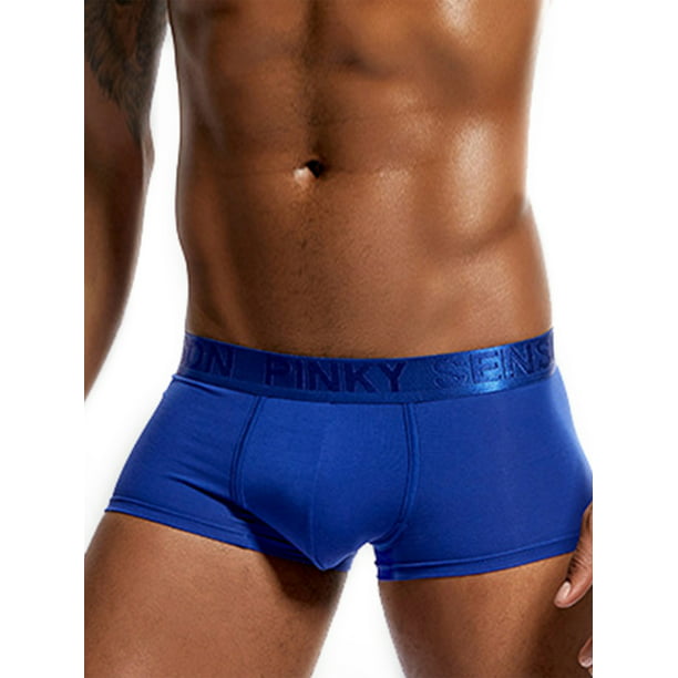 UK_ Men's Mid Rise Elastic Underwear U Convex Bulge Pouch Briefs Underpants Newl